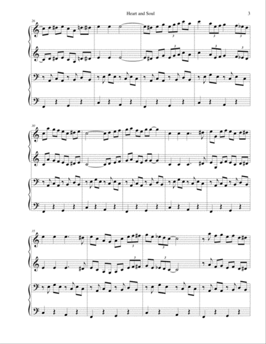 Heart And Soul Piano scores gallery preview page 3