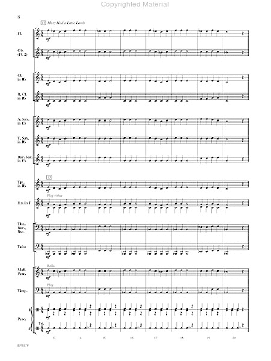 Aunt Rhodie's Diet Concert Band scores gallery preview page 9