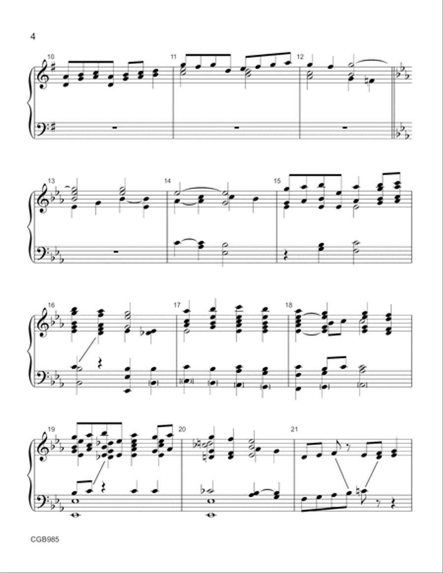 Easter Hymn Handbell Choir scores gallery preview page 4