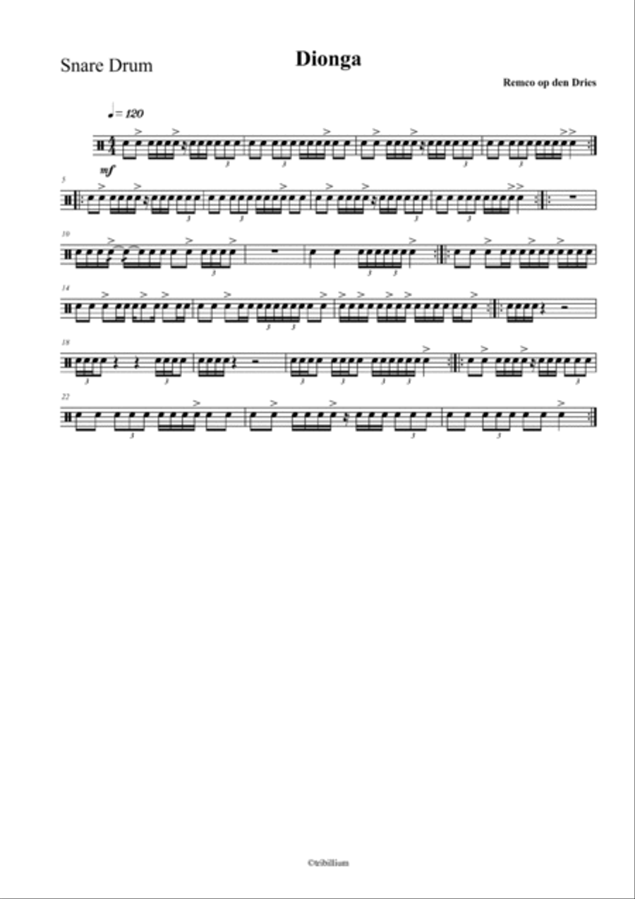 Dionga Drum Set scores gallery preview page 4