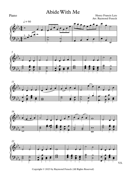 Abide with Me - Alto Voice and Piano image number null