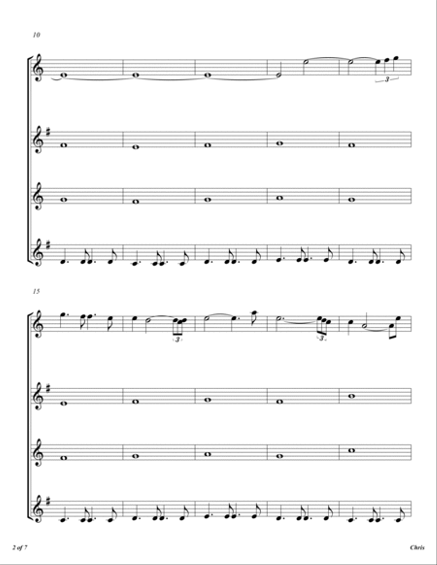 Chris Chris Woodwind Quartet scores gallery preview page 3