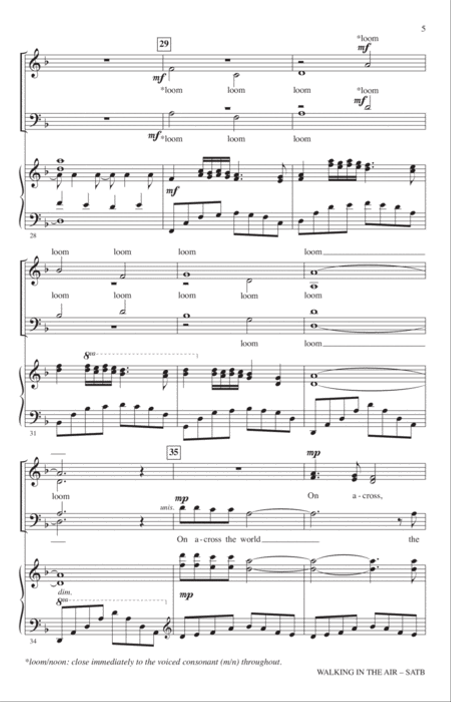 Walking In The Air (from The Snowman) (arr. John Leavitt) 4-Part scores gallery preview page 4