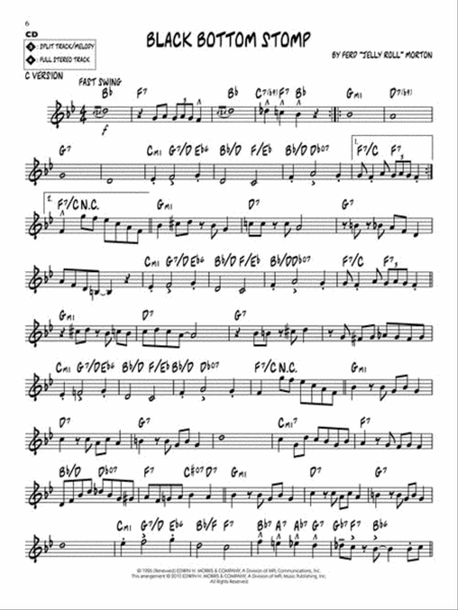 Jelly Roll Morton C Instrument scores gallery preview page 4