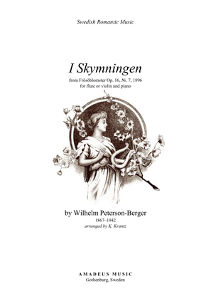 Book cover for I skymningen for violin or flute and piano