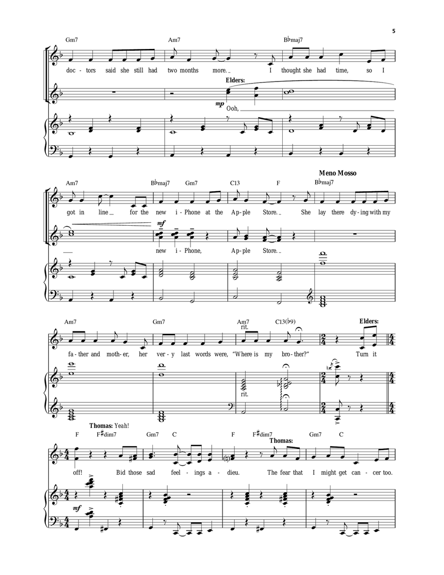 Turn It Off Voice scores gallery preview page 5