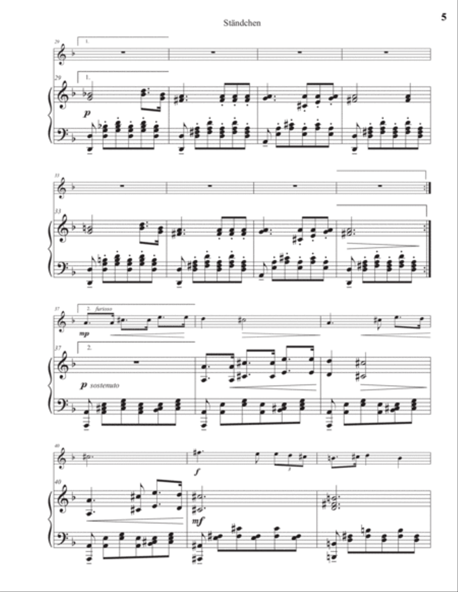 Ständchen Piano scores gallery preview page 5