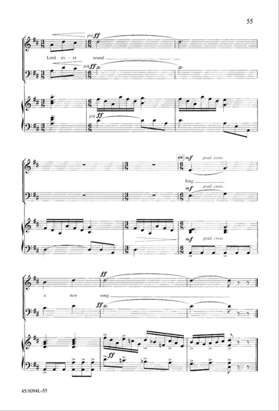 10 Anthems for about 10 Singers Unison Choir scores gallery preview page 55