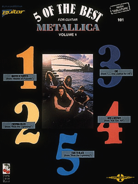 5 Of The Best For Guitar - Metallica, Volume 1