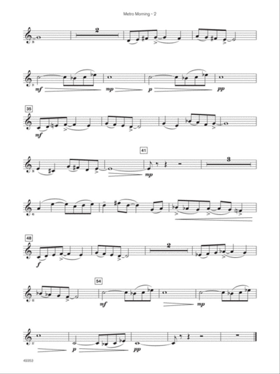 Metro Morning (Sound Innovations Soloist, French Horn) Small Ensemble scores gallery preview page 3