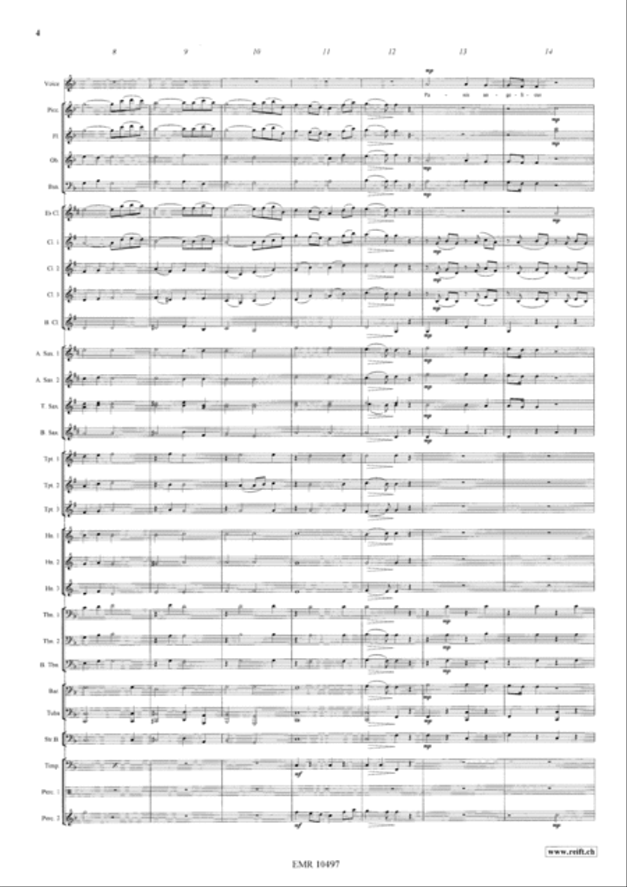 Panis Angelicus Panis Angelicus Concert Band scores gallery preview page 4