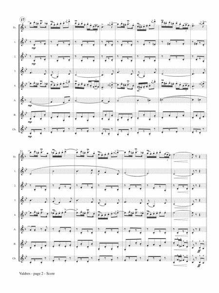 Valdres for Clarinet Choir