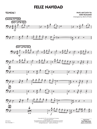 Feliz Navidad (arr. Rick Stitzel) - Trombone 1