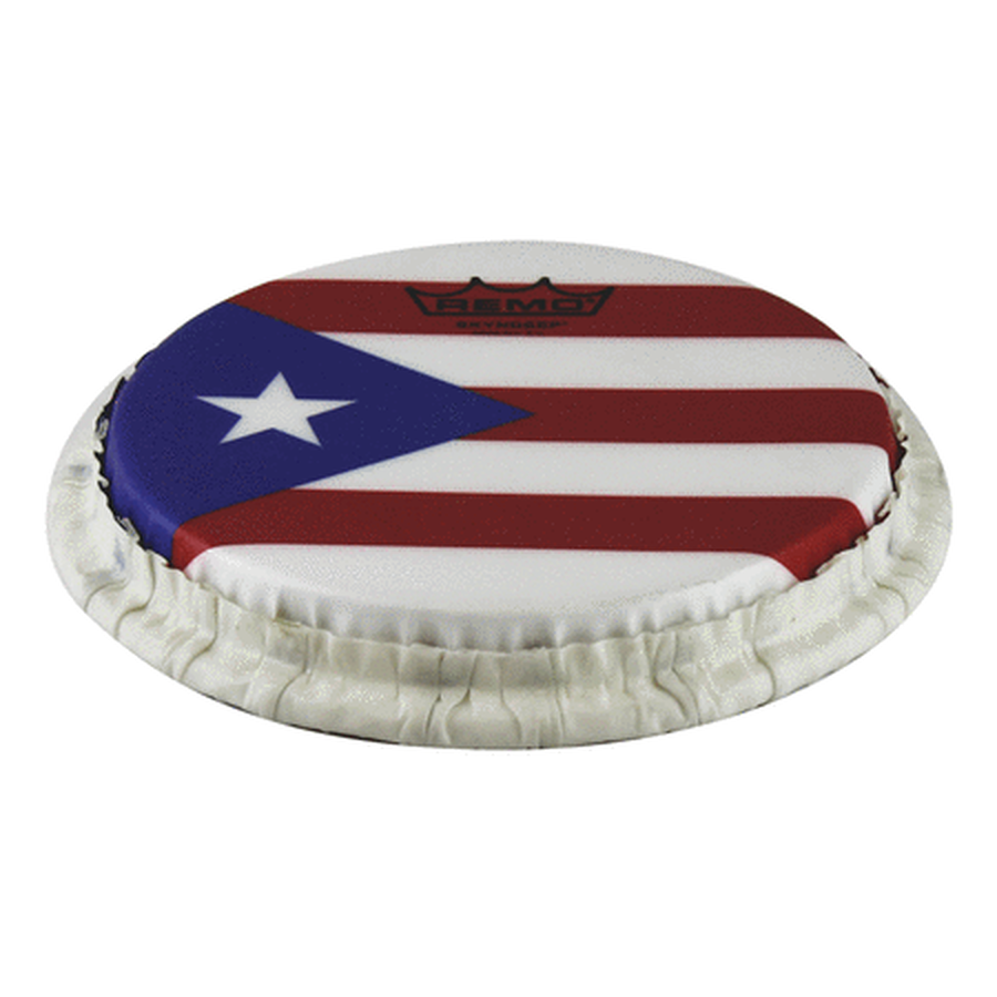 Bongo Drumhead, Tucked, 7.15“, Skyndeep, ”puerto Rican Flag“ Graphic