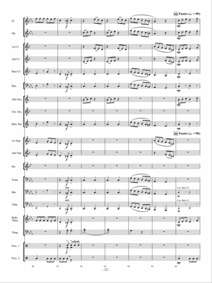 Cats' Night Out Concert Band scores gallery preview page 11