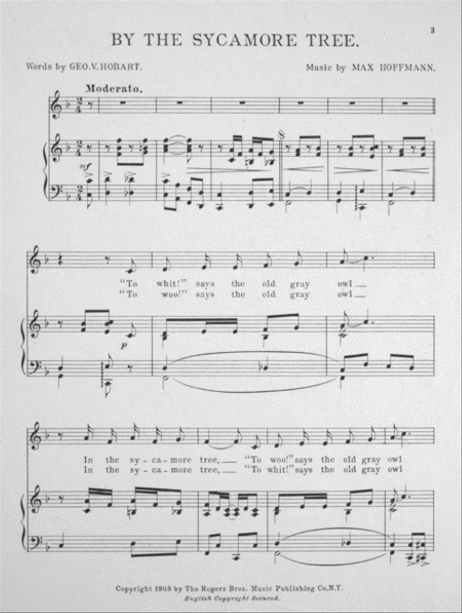 By the Sycamore Tree Voice scores gallery preview page 2