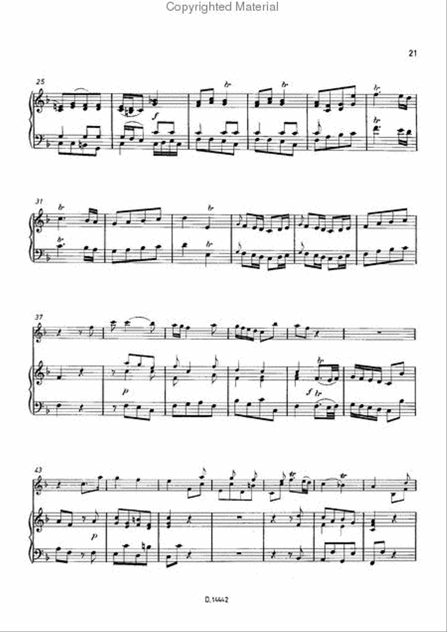 Concerto F-Dur Concerto F-Dur School and Community scores gallery preview page 22