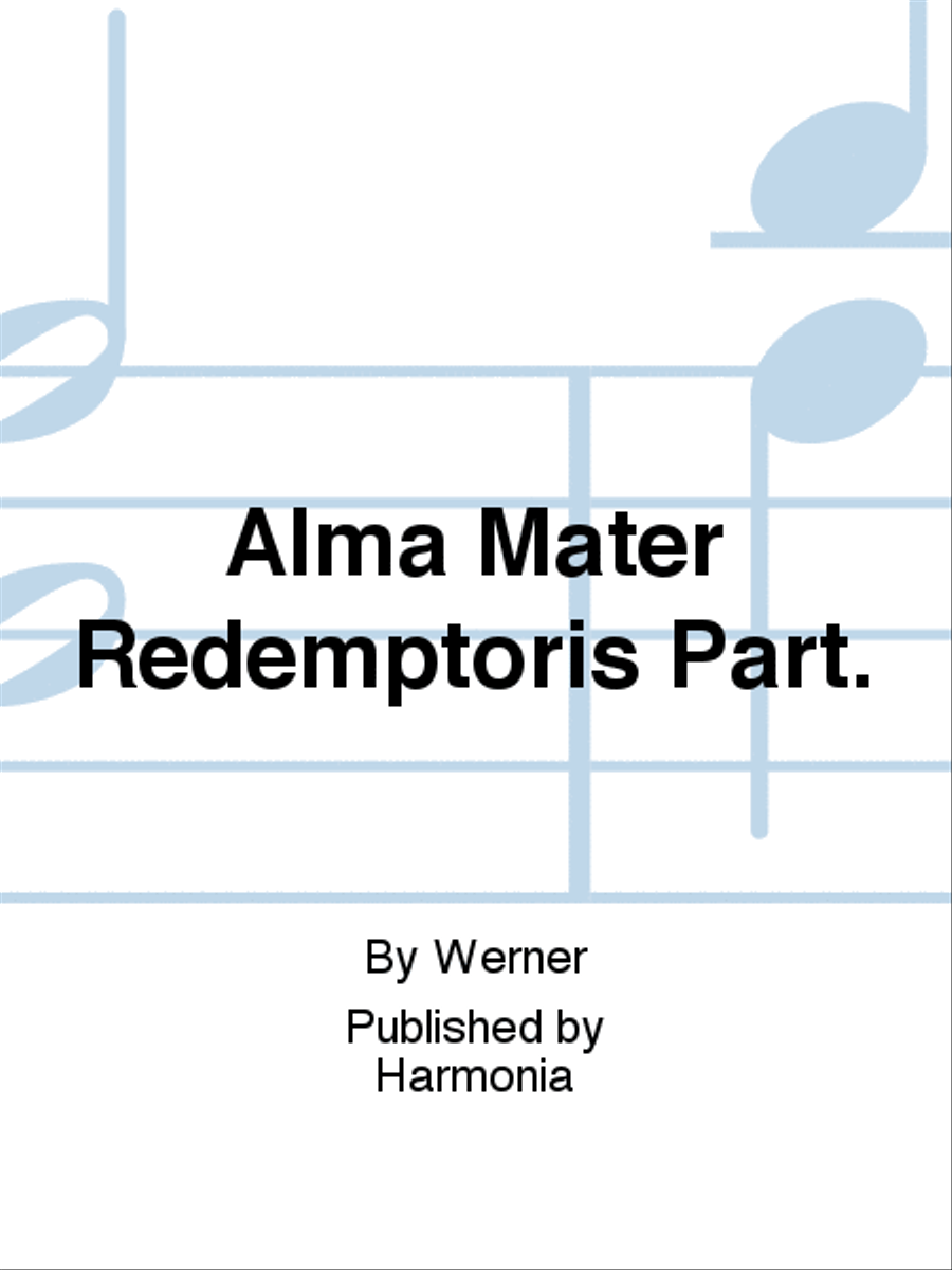 Alma Mater Redemptoris Part. School and Community scores gallery preview page 1
