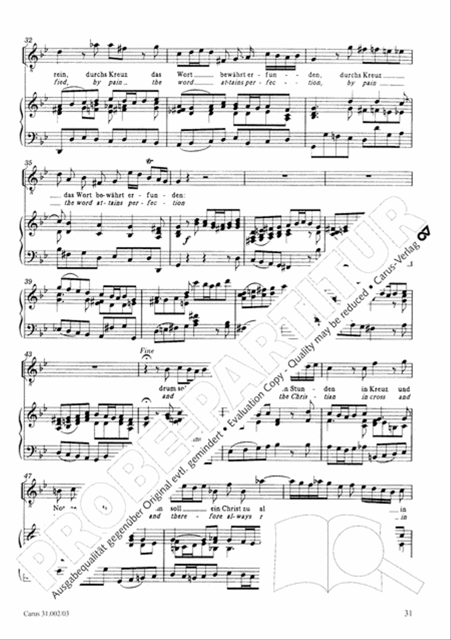 O God, from heaven look on us (Ach Gott, vom Himmel sieh darein) ATB scores gallery preview page 32