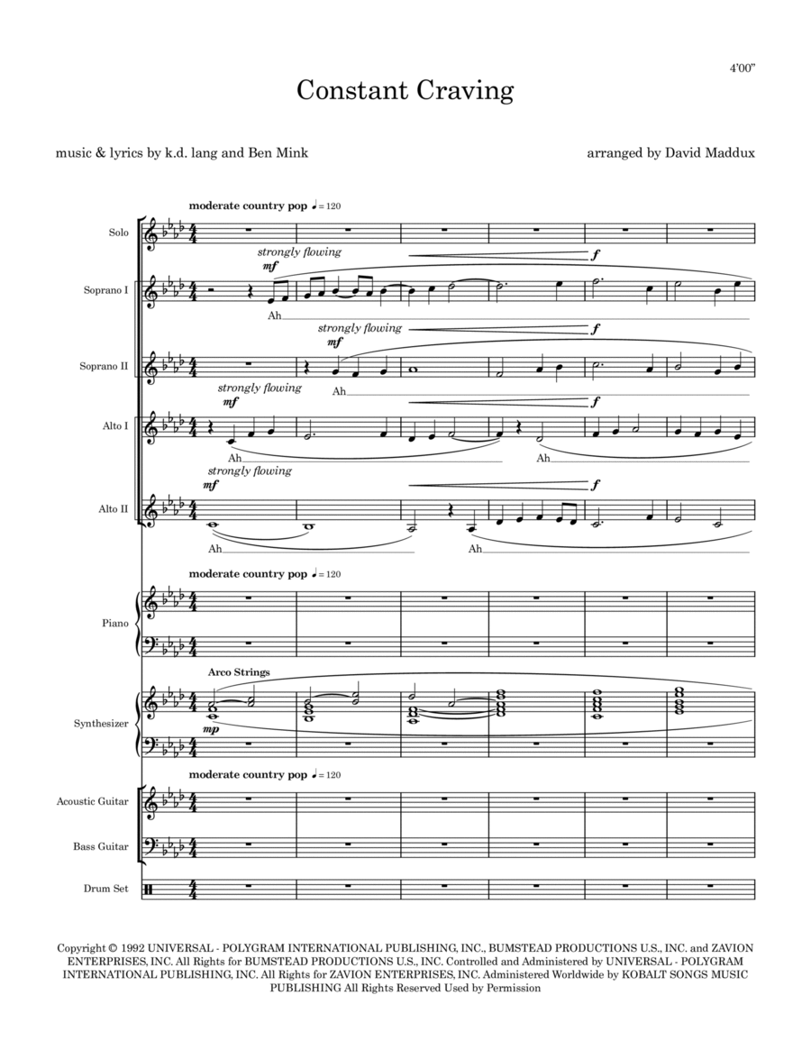 Constant Craving Small Ensemble scores gallery preview page 1
