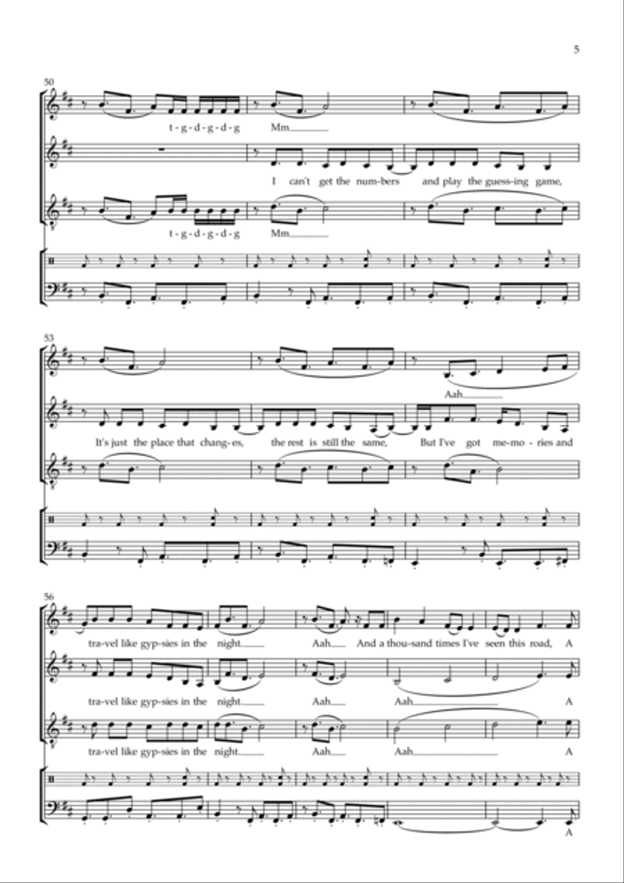 No Roots No Roots 4-Part scores gallery preview page 5