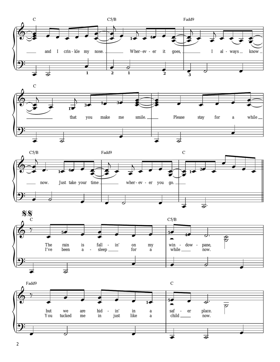 Bubbly Bubbly Easy Piano scores gallery preview page 2