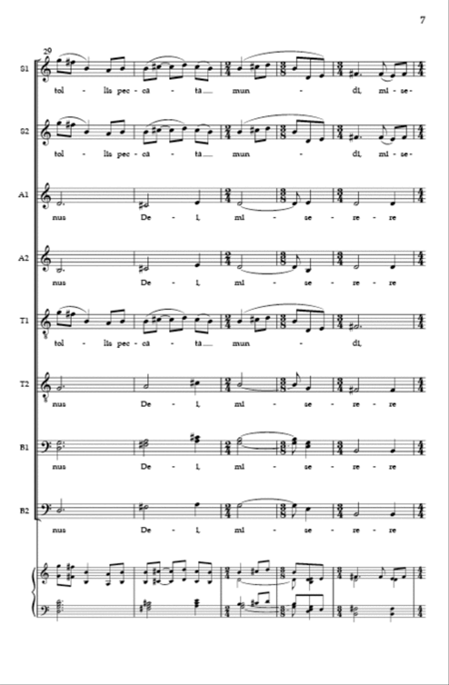 Agnus Dei Divisi scores gallery preview page 6