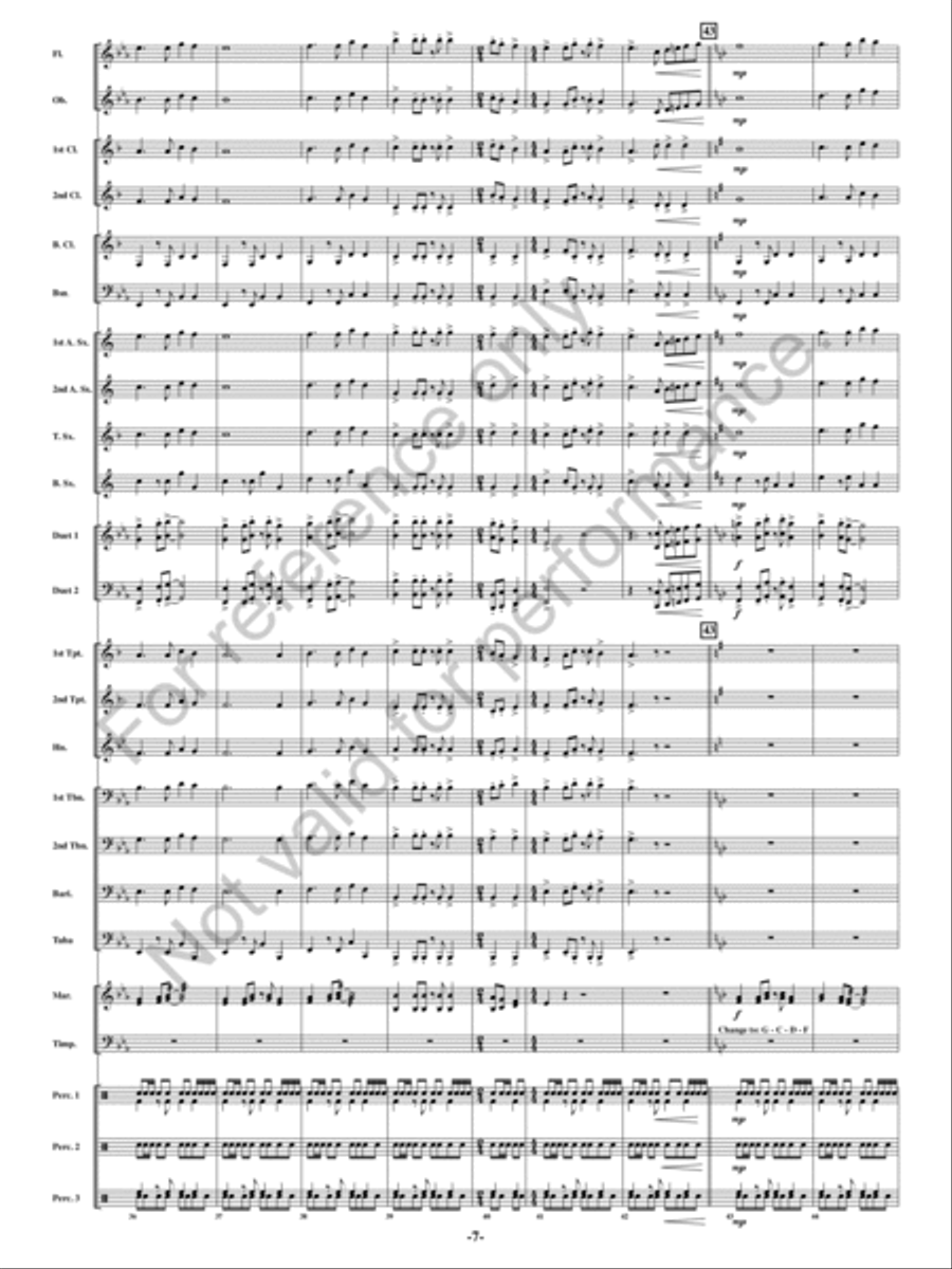 Judy Plays The Tuba, Johnny Plays The Flute Concert Band scores gallery preview page 6