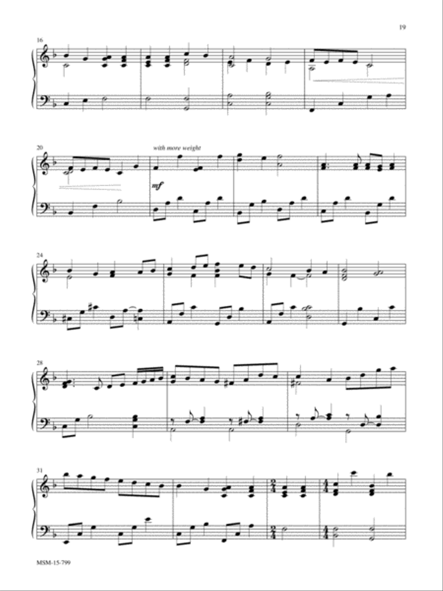 Fairest Lord Jesus Piano Solo scores gallery preview page 2