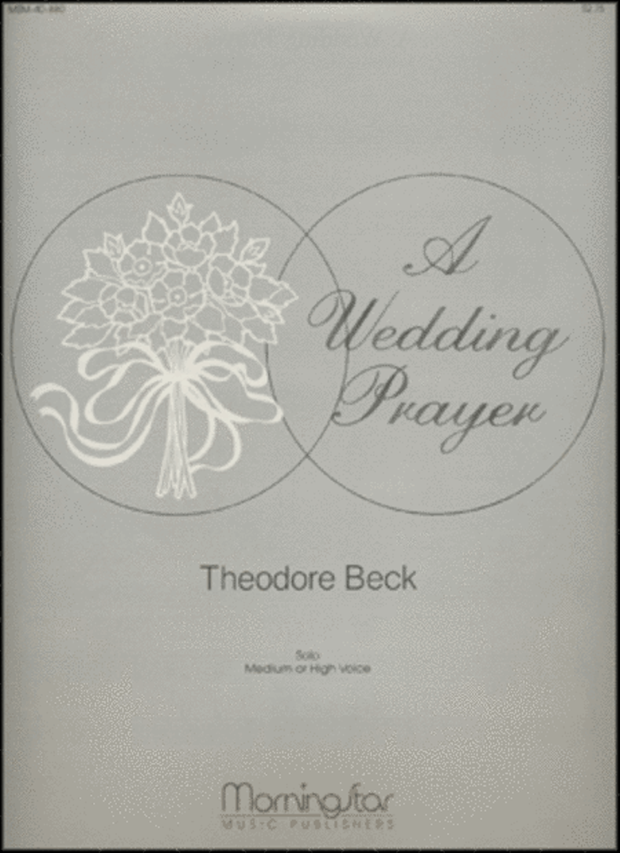 A Wedding Prayer High Voice scores gallery preview page 1