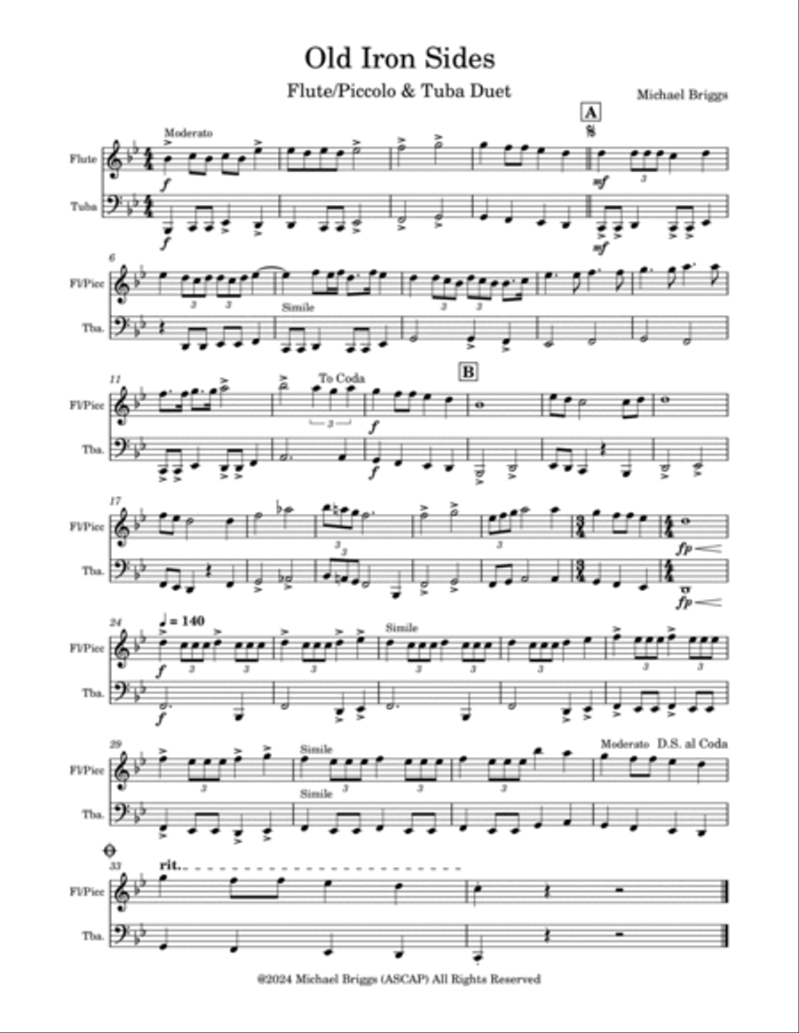 Old Iron Sides Chamber Music scores gallery preview page 2