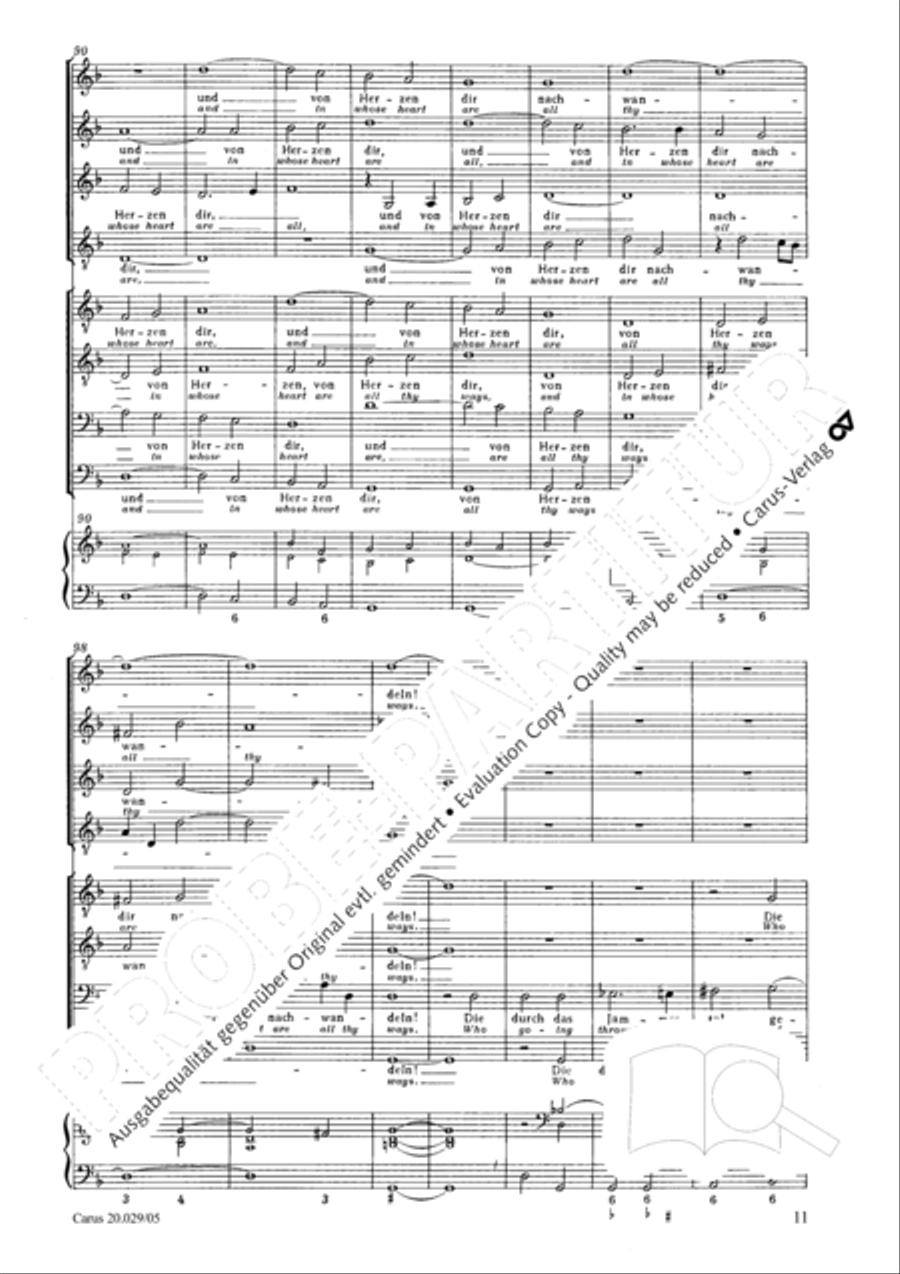 How beautiful is thy dwelling place (Wie lieblich sind deine Wohnungen) Men's Choir scores gallery preview page 14