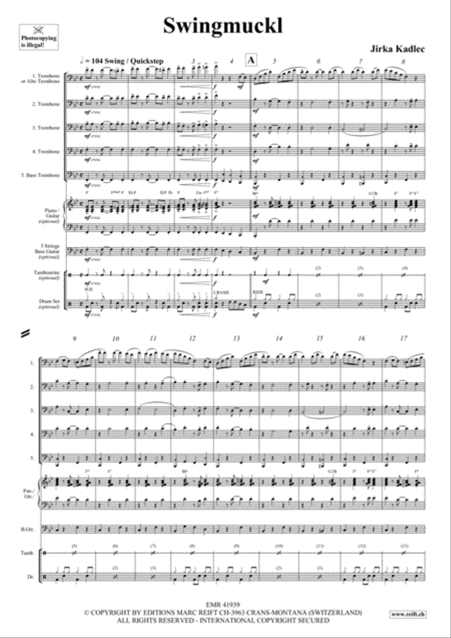 Swingmuckl Swingmuckl Trombone scores gallery preview page 3