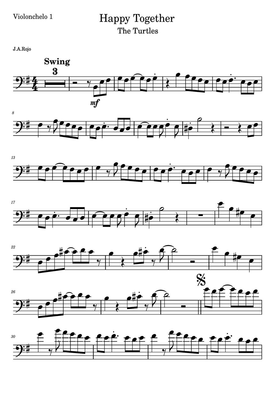 Happy Together Happy Together String Quartet scores gallery preview page 5
