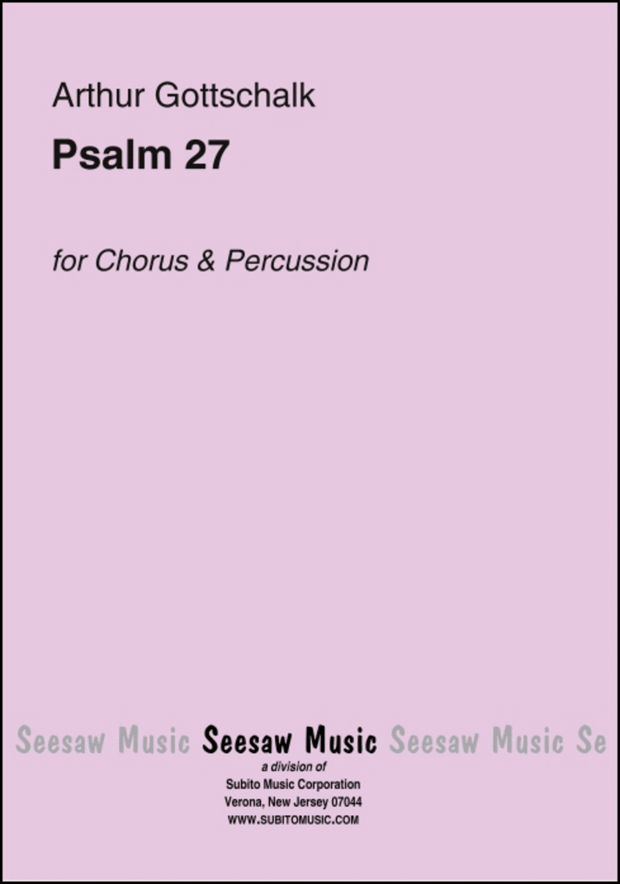 Psalm 27 Psalm 27 Choir scores gallery preview page 1