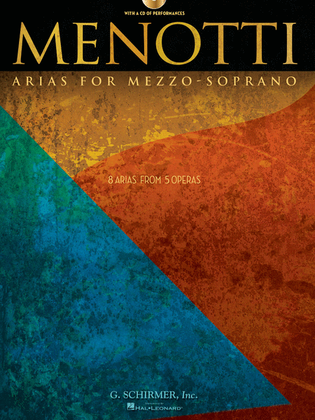 Book cover for Menotti Arias for Mezzo-Soprano