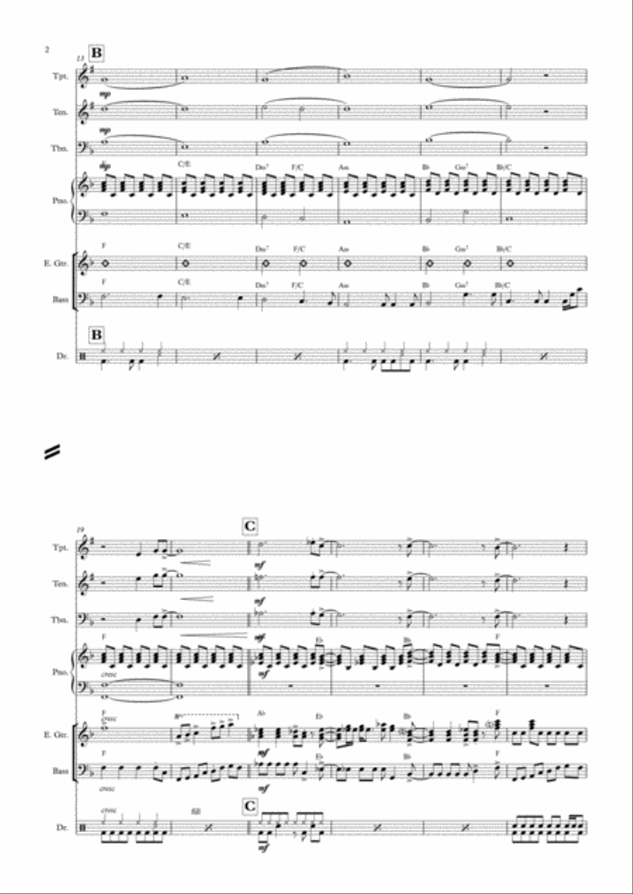 I'll Be There Tenor Saxophone scores gallery preview page 2