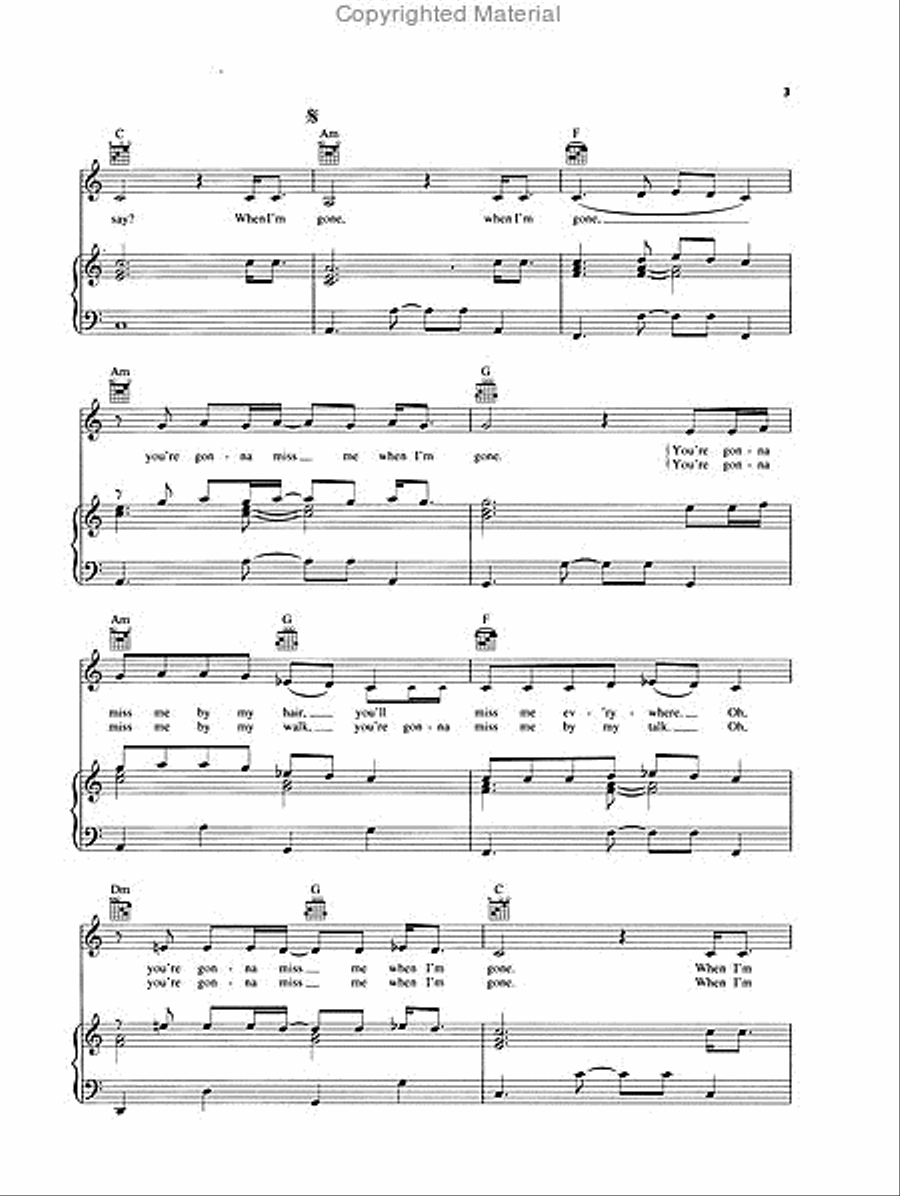 Cups Piano, Vocal, Guitar scores gallery preview page 3