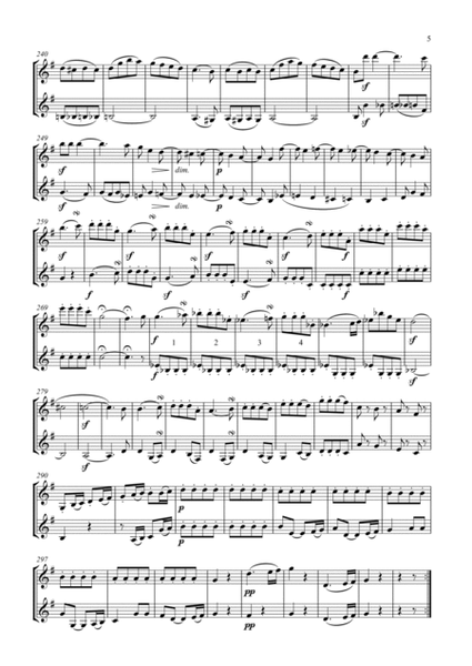 Haydn Quartet No. 41 arranged clarinet and cor anglaise