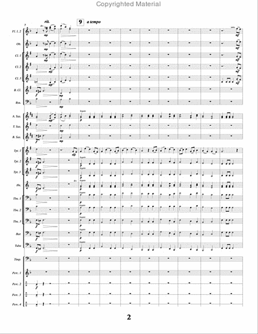 Dedication Dedication Concert Band scores gallery preview page 3