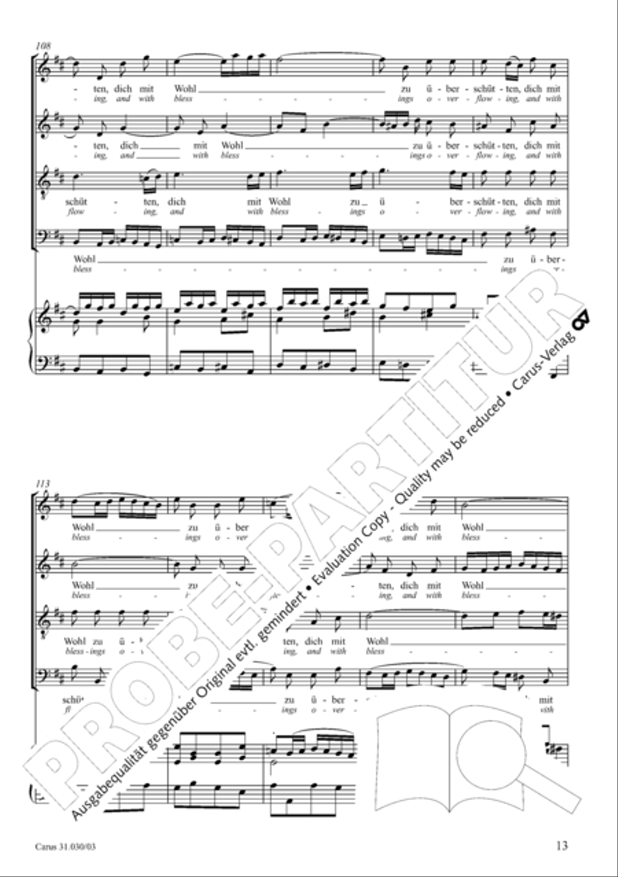 Joyful be, O ransomed flock (Freue dich, erloste Schar) 4-Part scores gallery preview page 14