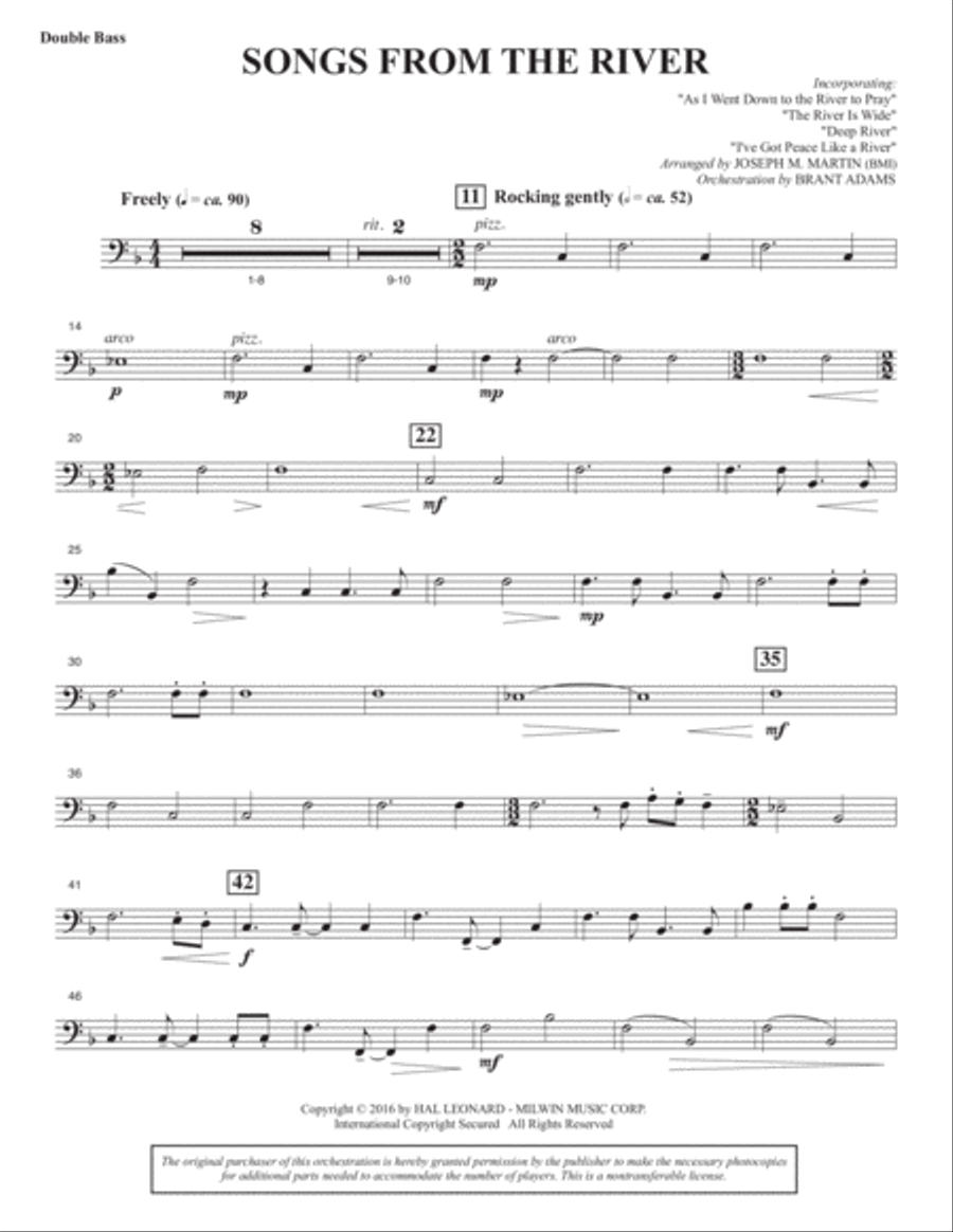 Sacred Places - Double Bass Choir scores gallery preview page 2