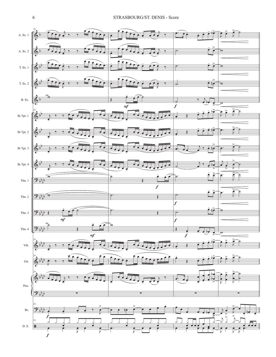 Strasbourg / St. Denis Jazz Ensemble scores gallery preview page 6