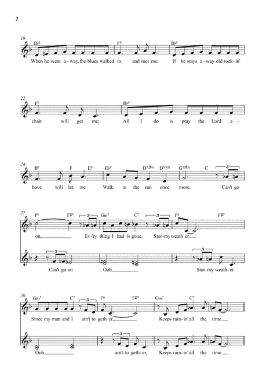 Stormy Weather 2-Part scores gallery preview page 2