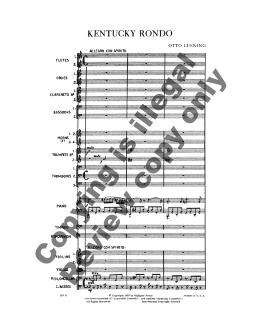 Kentucky Rondo (Set C) Full Orchestra scores gallery preview page 6