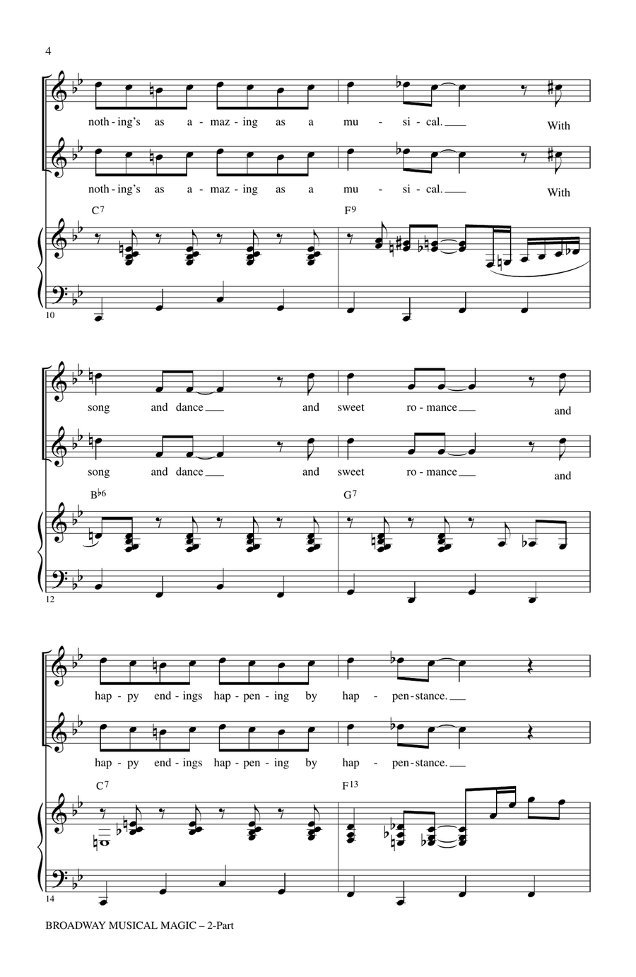 Broadway Musical Magic Broadway Musical Magic 2-Part scores gallery preview page 2