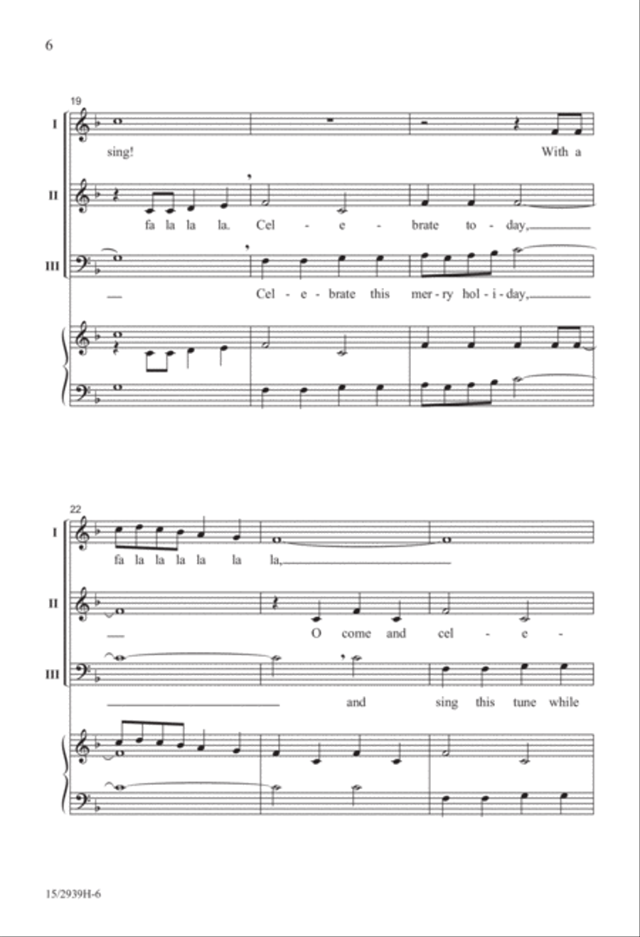A Merry Fa La La 3-Part scores gallery preview page 7