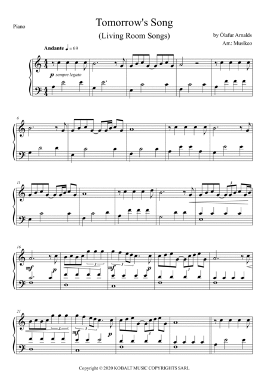 Tomorrow's Song Piano Quartet scores gallery preview page 6