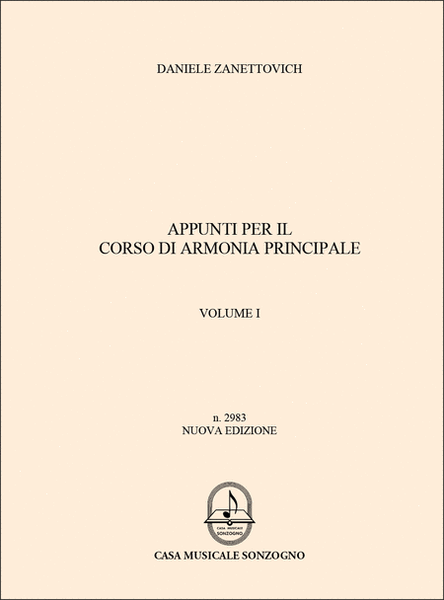 Appunti Per Il Corso Di Armonia Principale Vol. 1