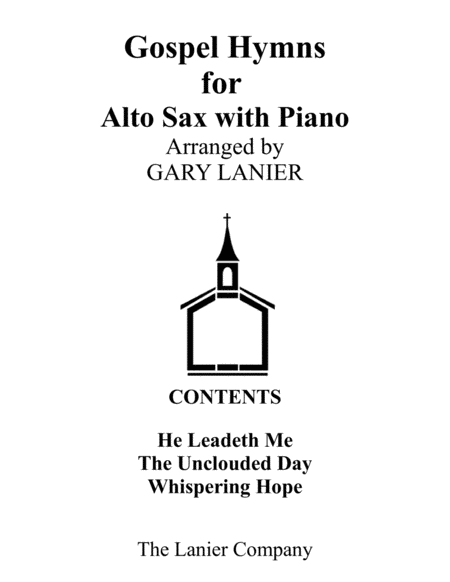 Gospel Hymns for Alto Sax (Alto Sax with Piano Accompaniment) image number null
